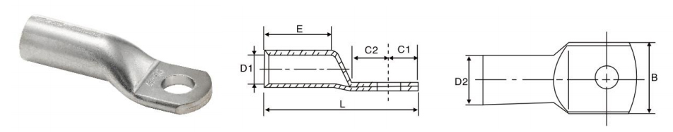 Terminales de cable de cobre DIN