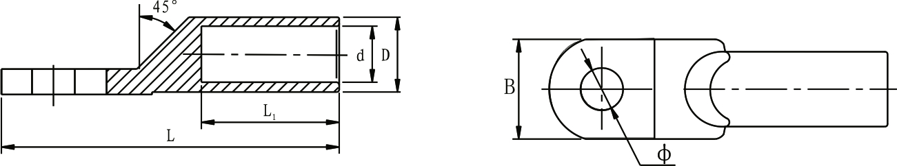 Terminales de cable bimetálicos DTL