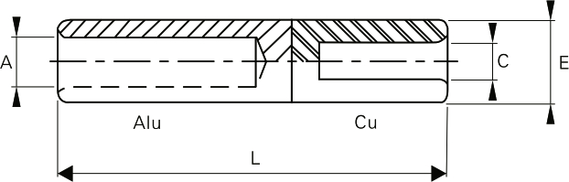 Conector bimetálico CAU