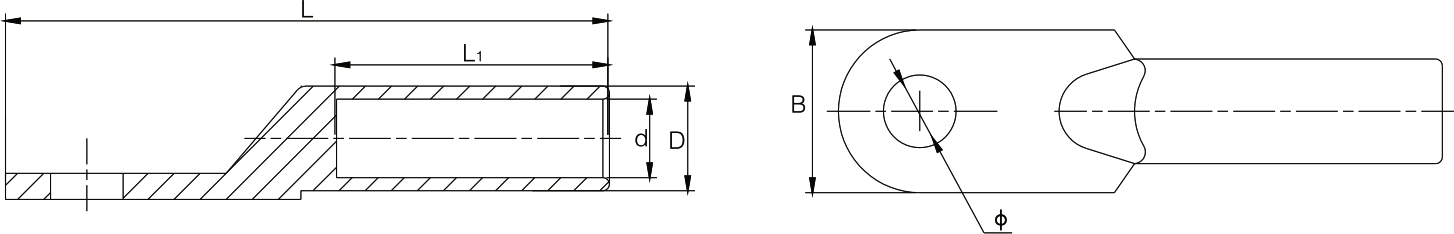 Terminal de cable de aluminio -DL